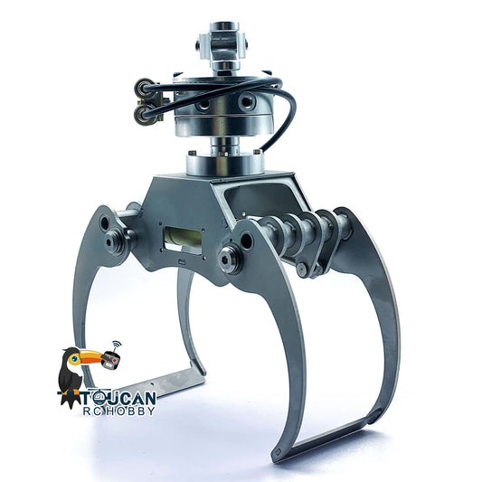 TOUCAN RC HOBBY CUT Model Metal Hydraulic Clamshell Bucket/Claw for 1/14 RC Crane Truck Remote Control Dumper Construction Vehicles for DIY Model Enthusiast
