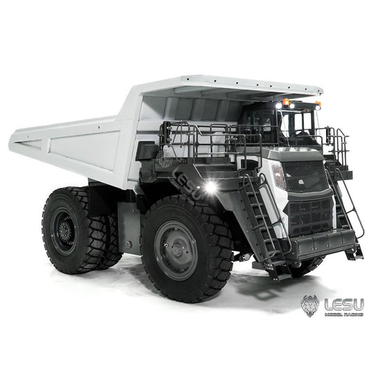 TOUCAN RC HOBBY LESU AOUE R100E 1/16 Metal RC Mining Truck Model Hydraulic CNC Aluminum Alloy Vehicle Differential Lock Suspension for Construction Hobbyists