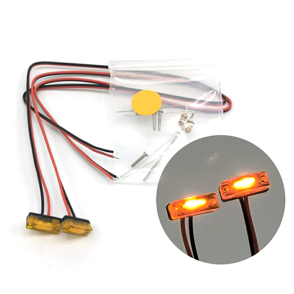 TOUCAN RC HOBBY Cabin Front Marker Lamp for Degree 1/14 RC Tractor Truck 770S 56371 Remote Controlled Truck Spare Parts Accessories