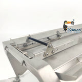 Metal U-shaped Bucket with Cover for 1/14 8x8 Remote Control Dumper RC Hydraulic Dump Truck