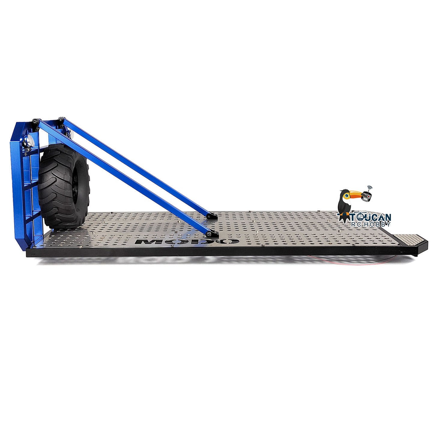 MD 1/14 8x8 Metal RC Rock Crawler Climbing Flatbed Truck 2-Speed Gearbox FlySky ST8 Remote Control Electric Winch Model