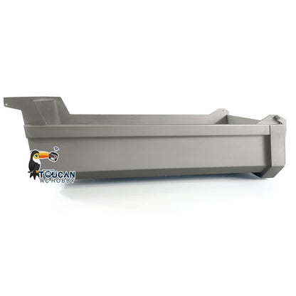 TOUCAN RC HOBBY MD Metal U-shaped Dump Bucket for 1/14 6x6 4x4 RC Hydraulic Dumper Truck Tipper Vehicle DIY Models for Professional Enthusiast
