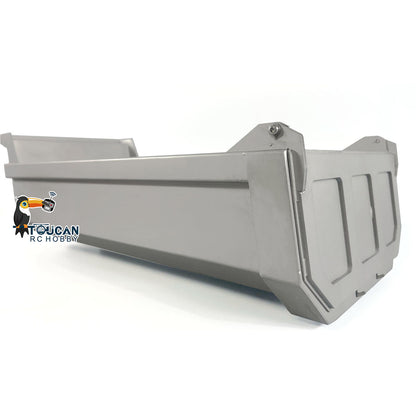 TOUCAN RC HOBBY MD Metal U-shaped Dump Bucket for 1/14 6x6 4x4 RC Hydraulic Dumper Truck Tipper Vehicle DIY Models for Professional Enthusiast