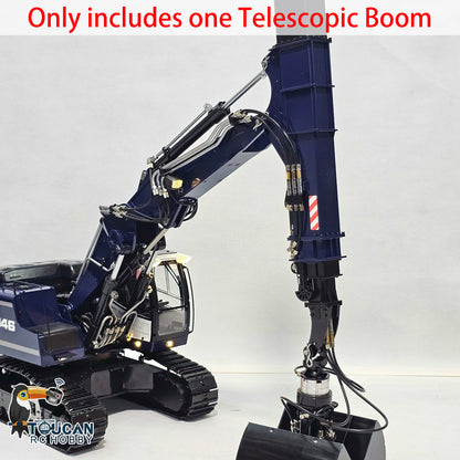 TOUCAN RC HOBBY Metal Telescopic Boom Upgraded Parts for Hydraulic 1/14 RC Excavator 946 EC380 Remote Control Digger Car DIY Accessory