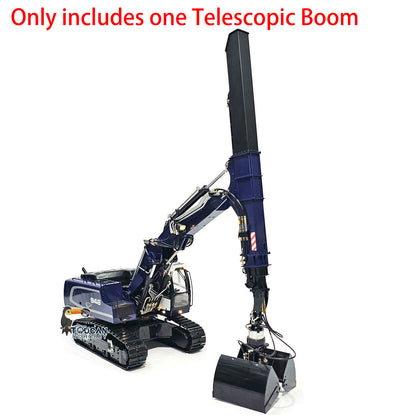 TOUCAN RC HOBBY Metal Telescopic Boom Upgraded Parts for Hydraulic 1/14 RC Excavator 946 EC380 Remote Control Digger Car DIY Accessory