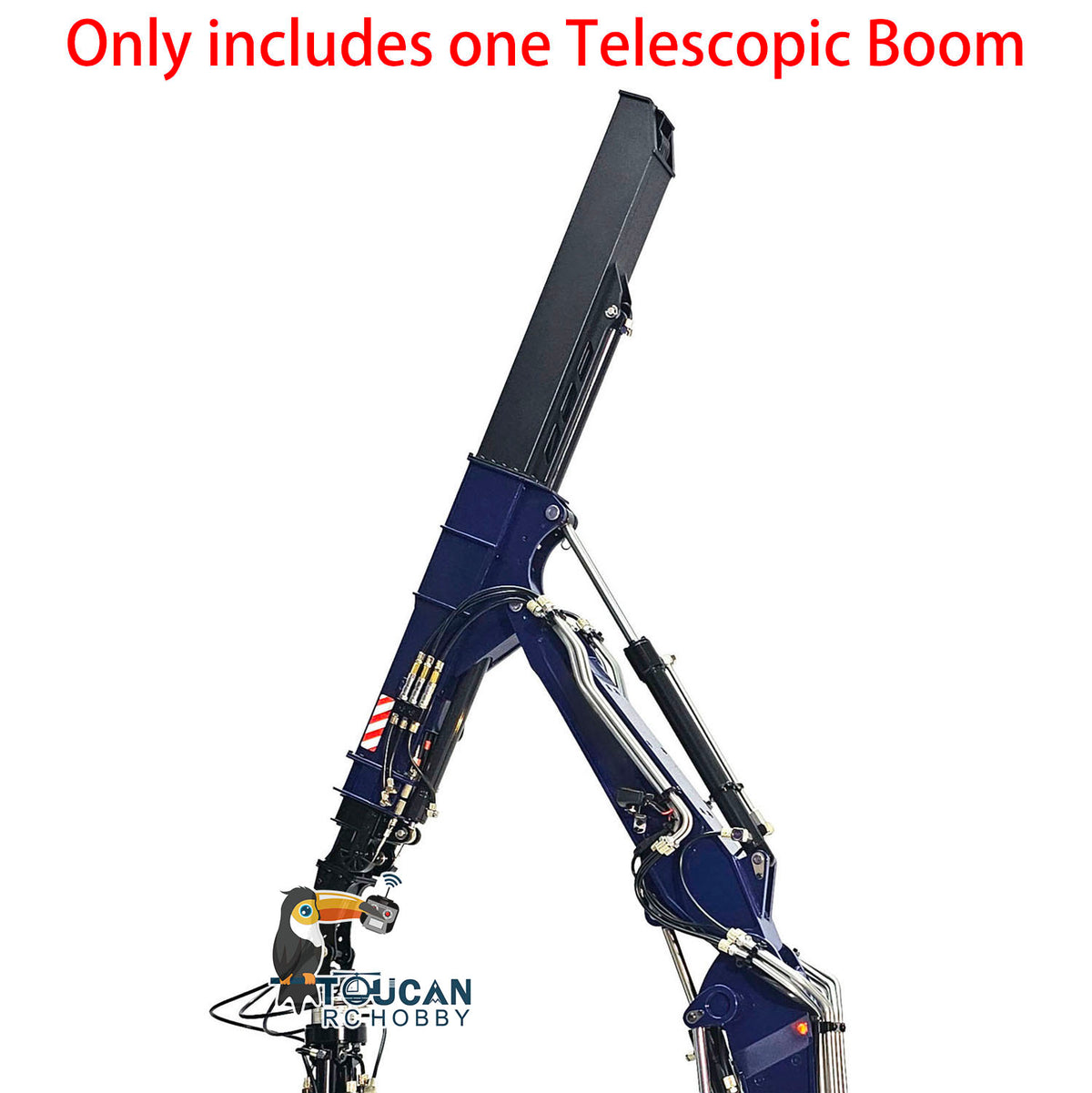 TOUCAN RC HOBBY Metal Telescopic Boom Upgraded Parts for Hydraulic 1/14 RC Excavator 946 EC380 Remote Control Digger Car DIY Accessory