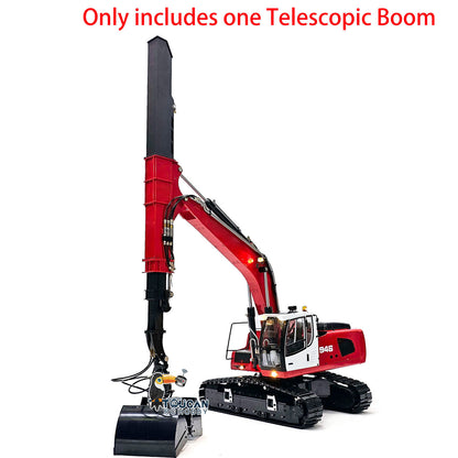 TOUCAN RC HOBBY Metal Telescopic Boom Upgraded Parts for Hydraulic 1/14 RC Excavator 946 EC380 Remote Control Digger Car DIY Accessory