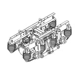 ScaleClub 1/14 6x6 Metal Chassis for RC Tractor Remote Controlled Truck R62 R73 Electric Model Air Suspension Optional Types