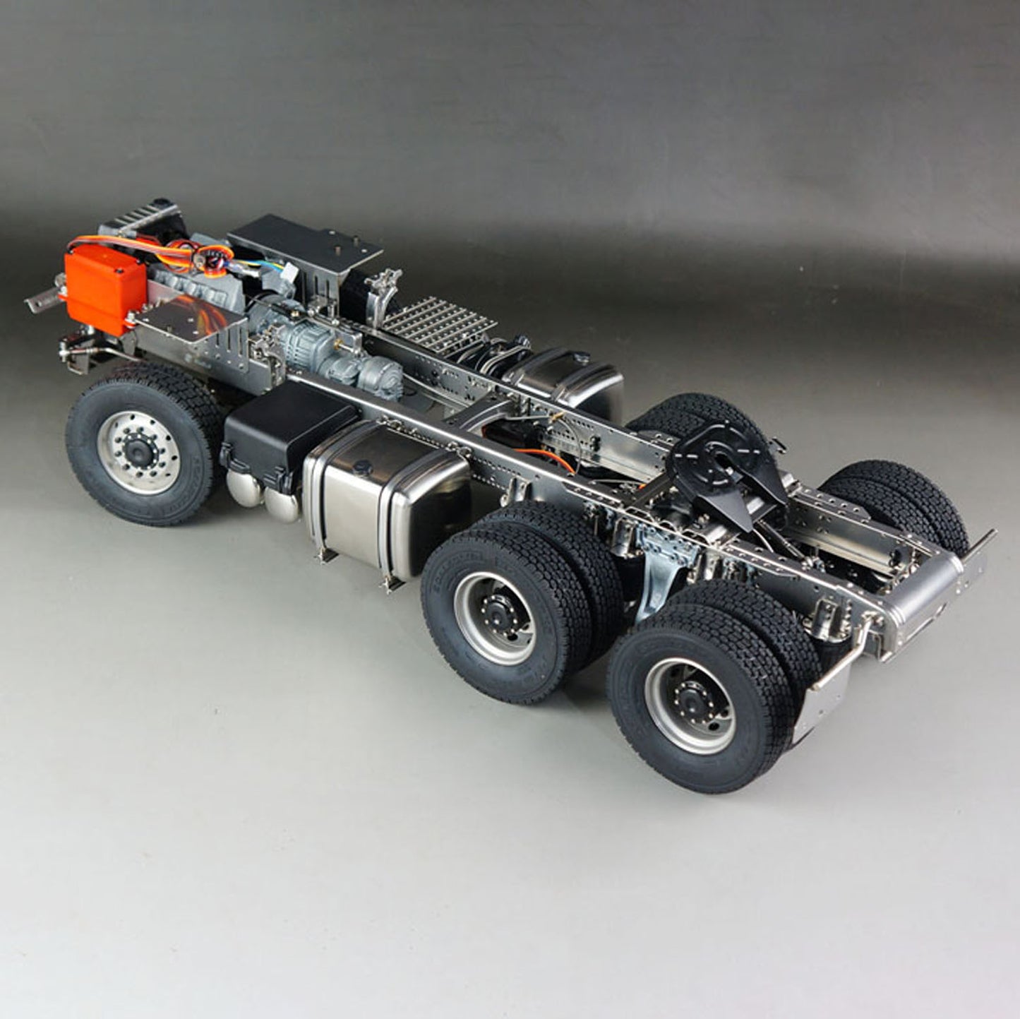 ScaleClub 1/14 6x6 Metallchassis für RC-Traktor, ferngesteuerter LKW, R62 R73, Elektromodell, Luftfederung, optionale Typen