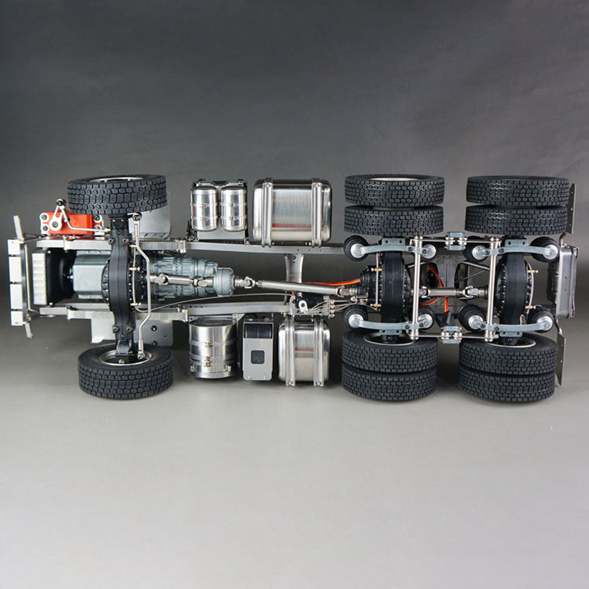 ScaleClub 1/14 6x6 Metallchassis für RC-Traktor, ferngesteuerter LKW, R62 R73, Elektromodell, Luftfederung, optionale Typen