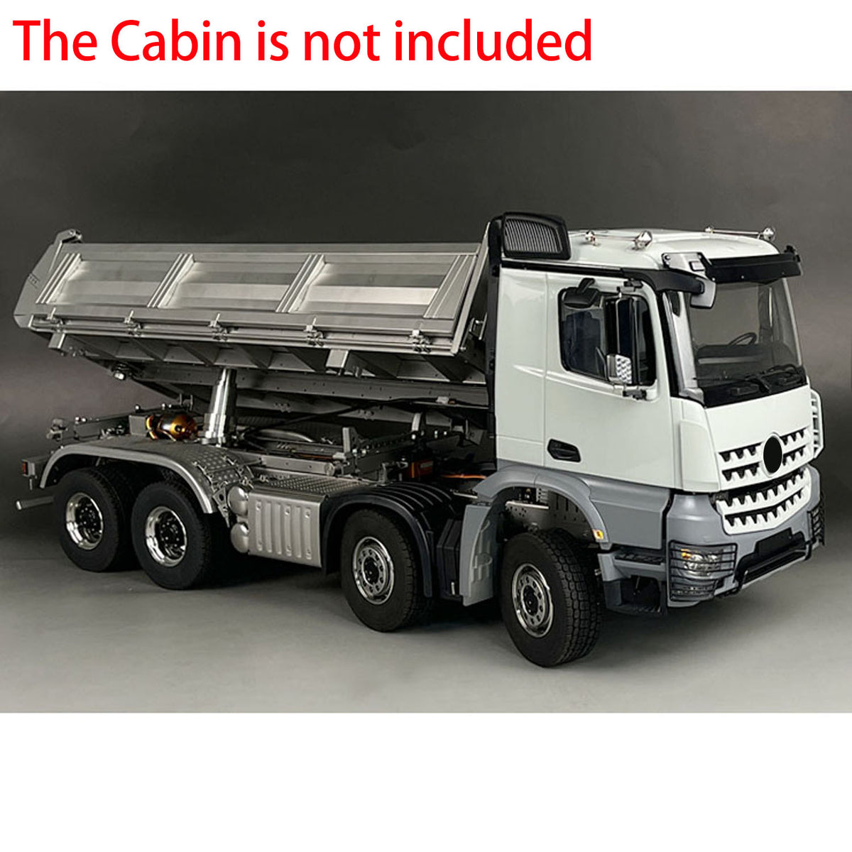 TOUCAN RC HOBBY 1/14 3-way 8x8 RC Hydraulic Dumper Car Remote Control Dump Truck Tipper K3363 Assembled Unpainted Models Light Sound System