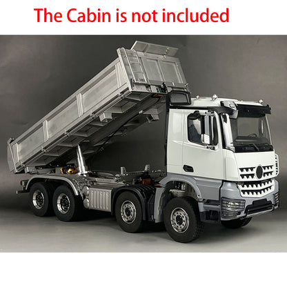 TOUCAN RC HOBBY 1/14 3-way 8x8 RC Hydraulic Dumper Car Remote Control Dump Truck Tipper K3363 Assembled Unpainted Models Light Sound System