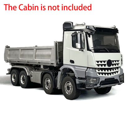 TOUCAN RC HOBBY 1/14 3-way 8x8 RC Hydraulic Dumper Car Remote Control Dump Truck Tipper K3363 Assembled Unpainted Models Light Sound System