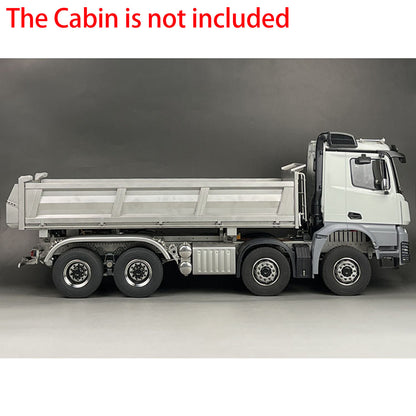 TOUCAN RC HOBBY 1/14 3-way 8x8 RC Hydraulic Dumper Car Remote Control Dump Truck Tipper K3363 Assembled Unpainted Models Light Sound System