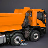 MD 1/14 8x8 Metal RC Hydraulic Dump Tipper Truck 2-Speed Transmission CNC Differential Lock Axles Sound Light System ST8 Remote Controller