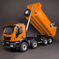 MD 1/14 8x8 Metal RC Hydraulic Dump Tipper Truck 2-Speed Transmission CNC Differential Lock Axles Sound Light System ST8 Remote Controller