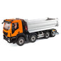 MD 8x8 1/14 Metal Hydraulic Dump Tipper Truck CNC 2-Speed Transmission Differential Lock Axles Sound Light System FlySky ST8 Remote Controller