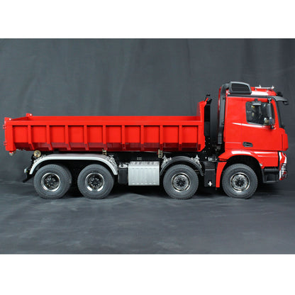 TOUCAN RC HOBBY 1/14 8x8 Metal Hydraulic RC Dumper Tipper Car Radio Control Full Dump Trucks with Standard Bucket Hobby Model DIY PNP