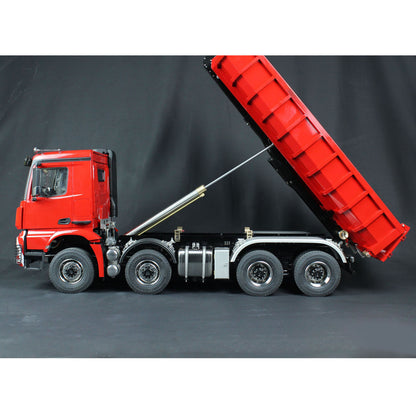 TOUCAN RC HOBBY 1/14 8x8 Metal Hydraulic RC Dumper Tipper Car Radio Control Full Dump Trucks with Standard Bucket Hobby Model DIY PNP