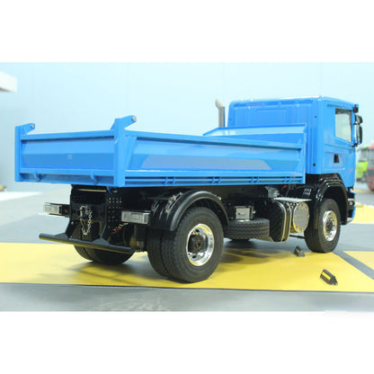 1/14 4x4 RC Hydraulisches Auto Metall Fernbedienung N44 Muldenkipper Mit Licht Sound 3-Gang-Getriebe Motor Lackiert Montiert