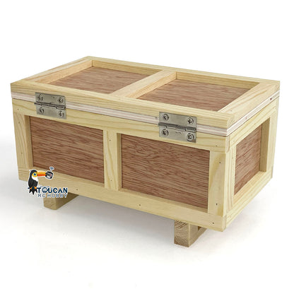 Holzkiste Modell für 1/14 1/12 RC LKW Hydraulischer Gabelstapler Baufahrzeuge Simulation Fahrzeug Hobby Modell DIY Teile