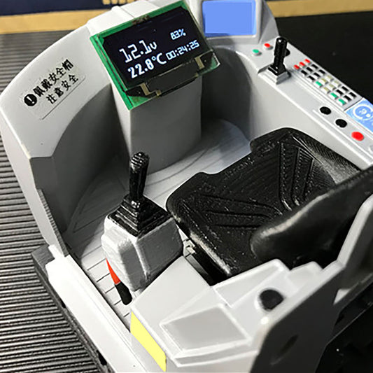 Multimedia-Bildschirm Strom Spannung Temperatur Druck Nutzung Zeit Marke für DIY 1/14 RC Hydraulikbaggerlader