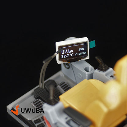 Multimedia-Bildschirm Strom Spannung Temperatur Druck Nutzung Zeit Marke für DIY 1/14 RC Hydraulikbaggerlader