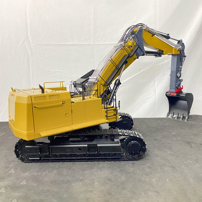 Toucanhobby C374 1/14 Metal RC Hydraulic Excavator RTR 3 Arms Cabin Lift 6 Way Valve Brushless Motor PL18EV Light Sound for Hobbyists