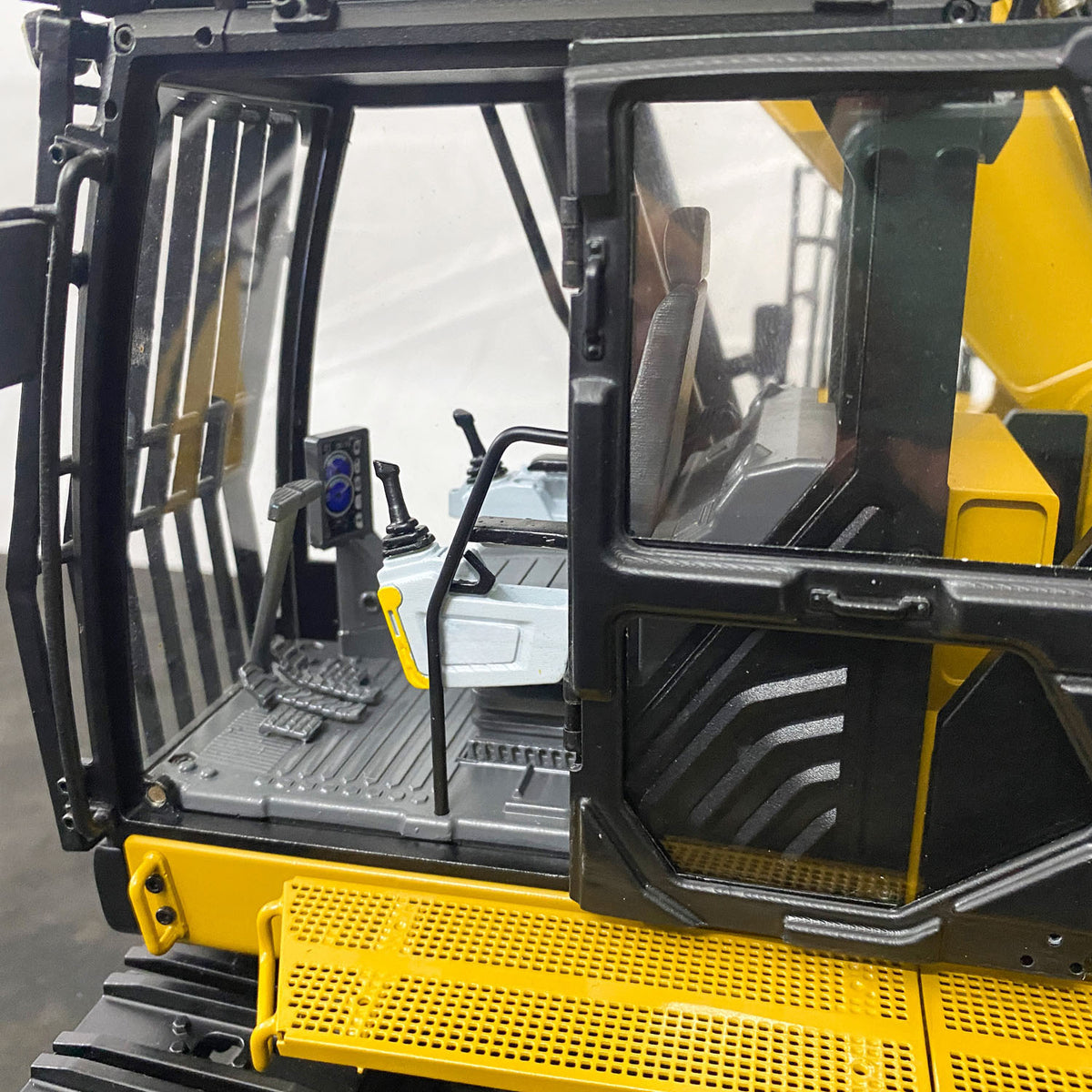 1/14 RC Hydraulischer Abbruchbagger 374 UHD 4-armig PL18EV Funkgesteuerter Bagger 2-teiliger Abbruchausleger und Verlängerungsarme