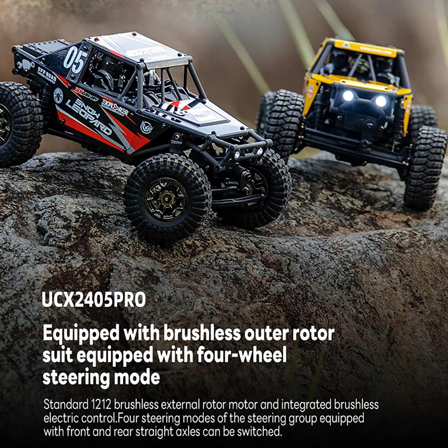 UdiRC UCX2405PRO 1/24 2,4G 4WD RC Rock Crawler Bürstenloser Motor ESC Funkgesteuerte Geländewagen RTR Modellauto Spielzeug Batterie