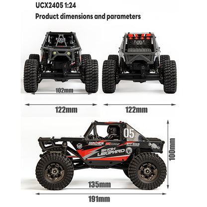 UdiRC UCX2405PRO 1/24 2,4G 4WD RC Rock Crawler Bürstenloser Motor ESC Funkgesteuerte Geländewagen RTR Modellauto Spielzeug Batterie