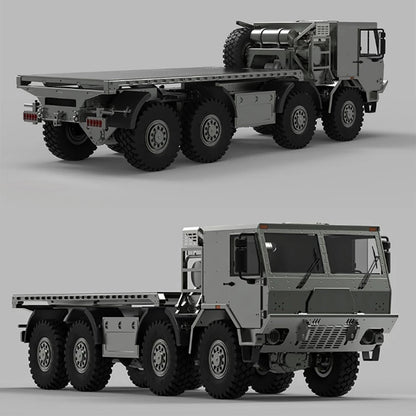 CAPO MINI TATRA CUB3 8X8 Metall CNC 1/18 RC Militärtransporter LKW 2-Gang-Getriebe Sperrdifferential Achsen DIY Modellauto