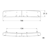 166MM Plastic Sun Visor 3V LED Lamp for 1/14 DIY Remote Control Tractor Truck RC Lorry Car TAMIYA MAN TGX Model Upgrade Parts