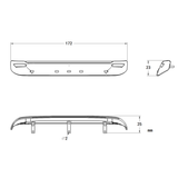 Plastic Sun Visor 3V LED Light for 1/14 DIY Tamiya R620 R470 S730 Remote Control Tractor Truck 56323 56318 56327 RC Lorry Model
