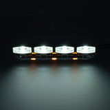 1/14 Kunststoff-Vorderseite 5V Scheinwerfer für DIY Tamiya SC 770S Fernbedienung Traktor LKW 56368 56371 RC LKW Auto Modell Teile