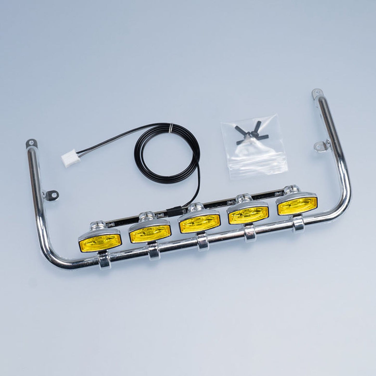 5V Kunststoff-Frontdachscheinwerfer für 1/14 DIY Tamiya Fernbedienung Traktor LKW 770S 56368 56371 56376 RC LKW Modellfahrzeug