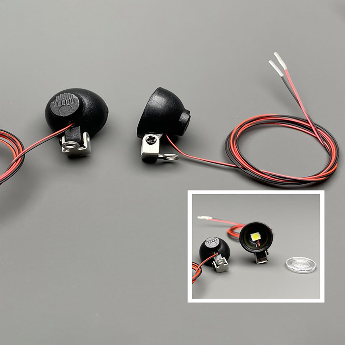 2,2 V-3 V Scheinwerfer Kunststoff-LED-Lampe für 1/10 Crawler Off Road Fahrzeuge DIY TAMIYA 1/14 RC Traktor Lkw Modell Engineering Fahrzeug