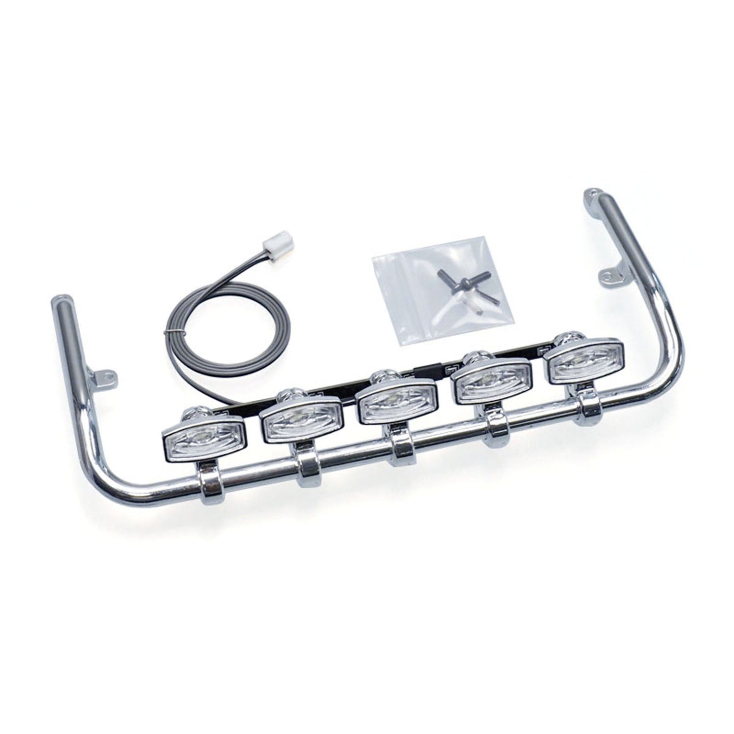 5V Kunststoff-Frontdachscheinwerfer für 1/14 DIY Tamiya Fernbedienung Traktor LKW 770S 56368 56371 56376 RC LKW Modellfahrzeug
