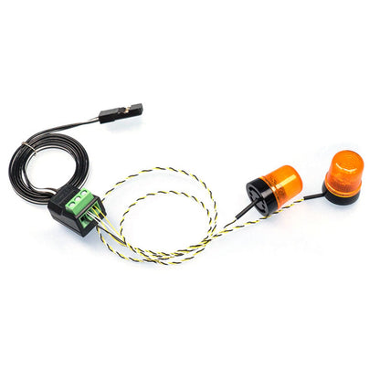 1 Paar 5 V LED 360 rotierende Licht Kunststoff Warnlampe für 1/14 DIY TAMIYA RC Traktor Lkw Modell Bagger Dumper Bulldozer Dump