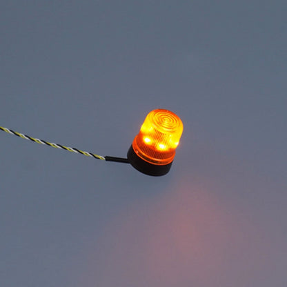 1 Paar 5 V LED 360 rotierende Licht Kunststoff Warnlampe für 1/14 DIY TAMIYA RC Traktor Lkw Modell Bagger Dumper Bulldozer Dump