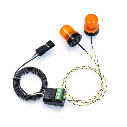 1 Paar 5 V LED 360 rotierende Licht Kunststoff Warnlampe für 1/14 DIY TAMIYA RC Traktor Lkw Modell Bagger Dumper Bulldozer Dump