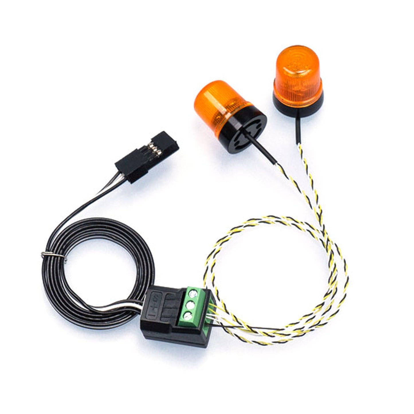1 Paar 5 V LED 360 rotierende Licht Kunststoff Warnlampe für 1/14 DIY TAMIYA RC Traktor Lkw Modell Bagger Dumper Bulldozer Dump