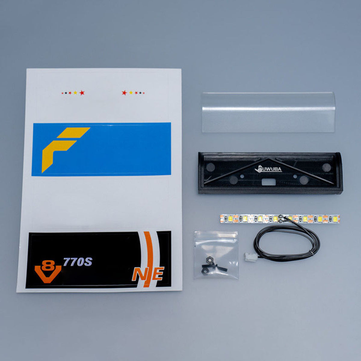 LED-Stirnlampe, 5 V, Kunststoff, AD-Lichtbox für DIY Tamiya 1/14 RC Traktor-LKW 770S 56371 56368 Modellfahrzeug, LKW-Autozubehör