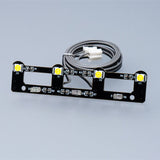 5V LED Kunststoff Front Scheinwerfer Bord Lampe Bar für DIY TAMIYA 1:14 RC Traktor Lkw 770S 56368 56371 Lkw Fahrzeug verbesserte Teile
