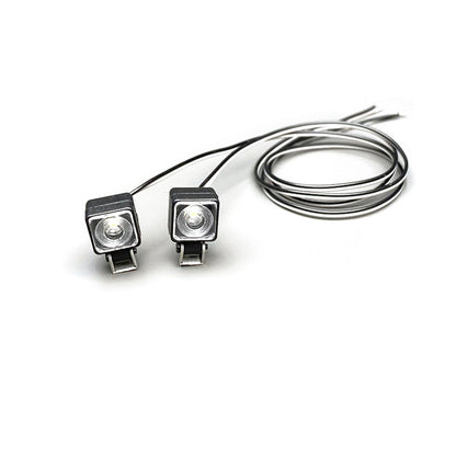 1Pair 2.2V-3V LED Plastic Spotlight 8mm Lamp for DIY 1/14 RC Tractor Truck Model 770S FH16 Crawler Off Road Car Excavator Vehicle
