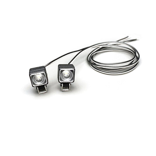 TOUCAN RC HOBBY 1Pair 2.2V-3V LED Plastic Spotlight 8mm Lamp for DIY 1/14 RC Tractor Truck Model 770S FH16 Crawler Off Road Car Excavator Vehicle