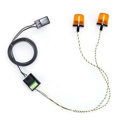 3V Kunststoff-Warnleuchte 360 LED rotierende Blinklampe für DIY TAMIYA 1/14 RC Traktor LKW 770S Bagger Kipper Modellauto