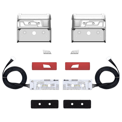 5V LED Kunststoff Rücklicht Warnleuchte Fließendes Wasser Licht für DIY TAMIYA 1/14 RC Traktor Lkw 770S 56368 56371 R470 R620 Auto
