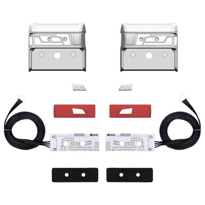 5V LED Kunststoff Rücklicht Warnleuchte Fließendes Wasser Licht für DIY TAMIYA 1/14 RC Traktor Lkw 770S 56368 56371 R470 R620 Auto