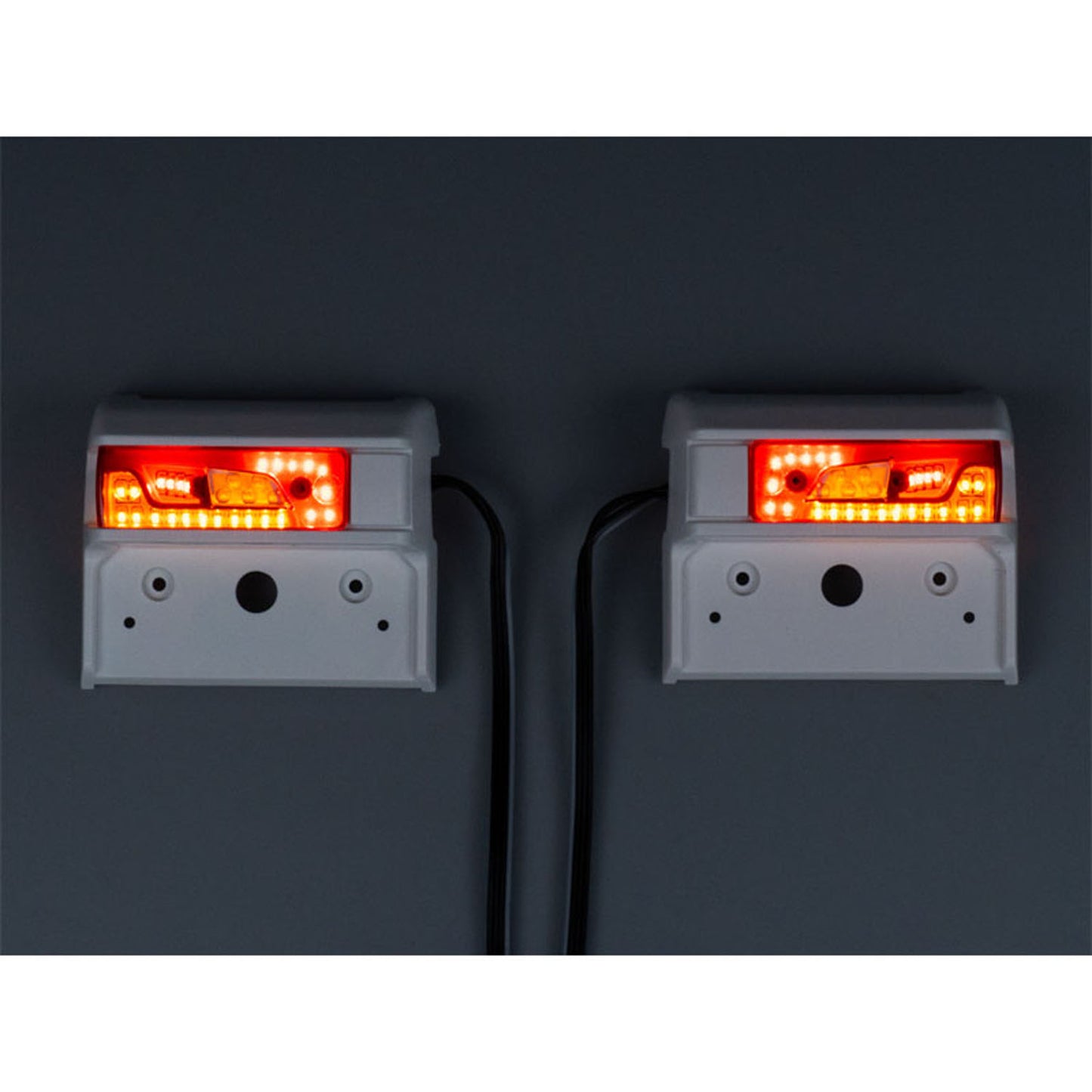 5V LED Kunststoff Rücklicht Warnleuchte Fließendes Wasser Licht für DIY TAMIYA 1/14 RC Traktor Lkw 770S 56368 56371 R470 R620 Auto